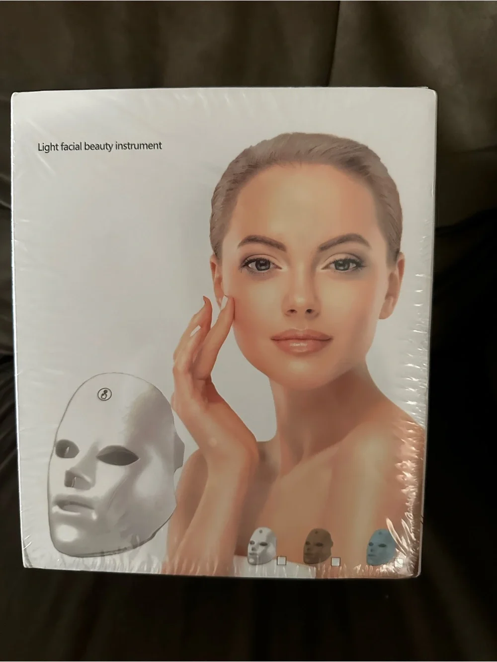 LED Light Facial Beauty Mask - White